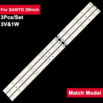 759 мм 3 В 10 ламп Led Tv Bar Для SANYO 29 дюймов BMTC HK29D08-ZC14C-01 3 шт./компл. Запчасти для ремонта телевизора с подсветкой L29HED13
