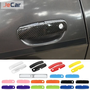 JeCar ABS Дверная ручка, панель, Защитная крышка, Декоративная наклейка, Отделка для Dodge Challenger 2012 года выпуска, Аксессуары для экстерьера автомобиля