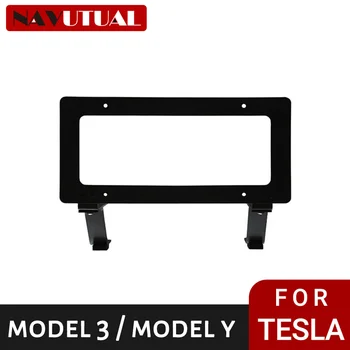Аксессуары для модификации передней части автомобиля для Tesla Model 3 Y New Energy Рамка номерного знака Боковые детали артефакта американского стандарта