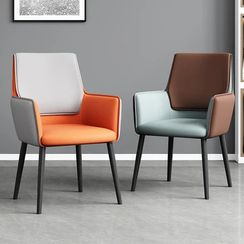 Акцентные современные кресла для отдыха Офисные роскошные мобильные обеденные стулья Nordic, эргономичный пол в гостиной, мебель Muebles для дома
