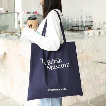 Женская большая повседневная холщовая сумка Qyahlybz, сумка с принтом ins, модная сумка через плечо с буквами, женская сумка для покупок