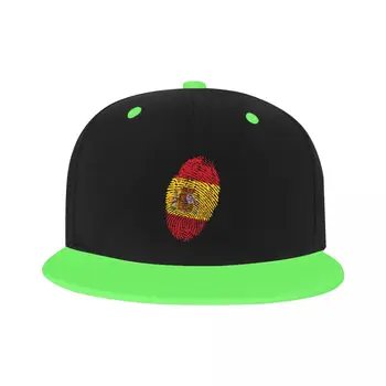 Изготовленная на заказ Винтажная бейсболка с отпечатками пальцев Espana для мужчин и женщин, Флаг Испании, Гордая Плоская бейсболка Snapback в стиле хип-хоп, Уличная шляпа